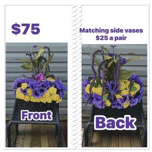 Purple and Yellow Floral Arrangement